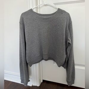 Abercrombie & Fitch Gray Sweater with side zip